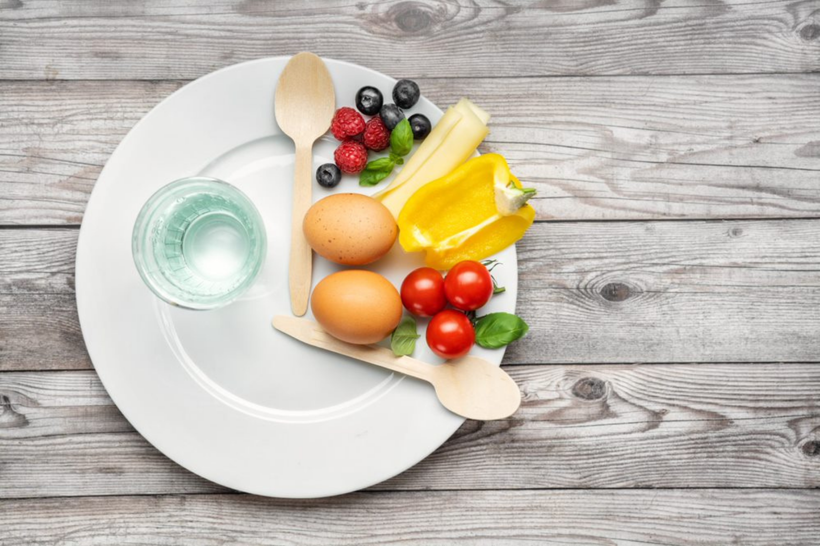 Plate of Healthy Food Image